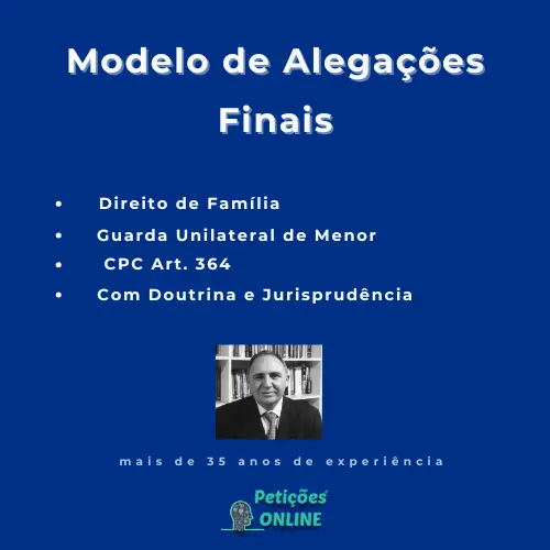 Autor Petições Online - Alegações Guarda Menor