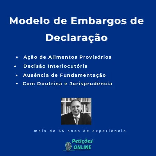 Autor Peti&ccedil;&otilde;es Online - Embargos Declara&ccedil;&atilde;o Omiss&atilde;o Alimentos