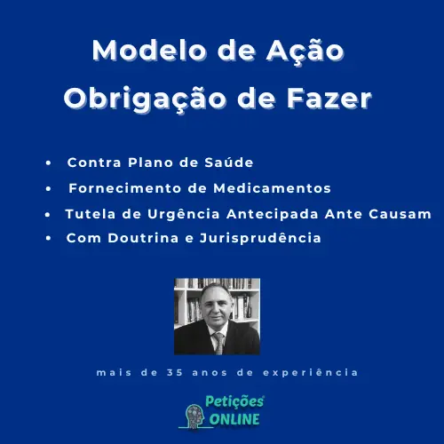 Autor Petições Online - Ação Fornecimento Medicamentos