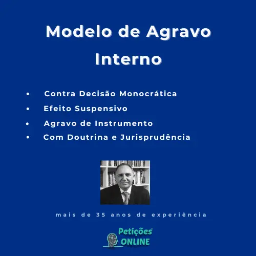 Autor Peti&ccedil;&otilde;es Online - Agravo Interno Efeito Suspensivo
