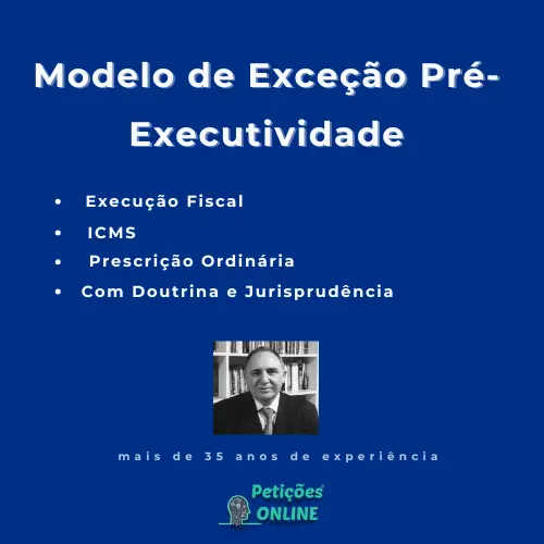 Autor Peti&ccedil;&otilde;es Online - Exce&ccedil;&atilde;o Prescri&ccedil;&atilde;o ICMS