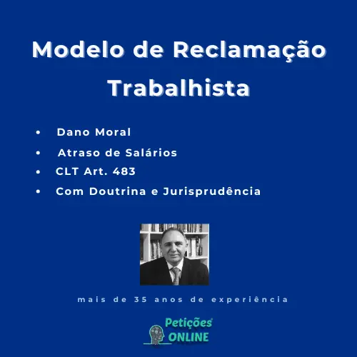 Autor Petições Online - Reclamação Dano Moral Atraso