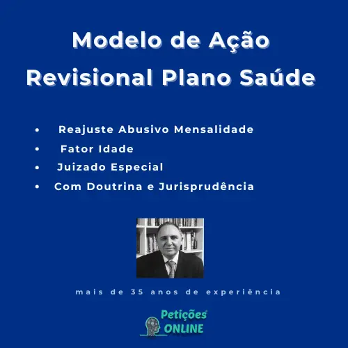 Autor Peti&ccedil;&otilde;es Online - Tutela Reajuste Plano Saude