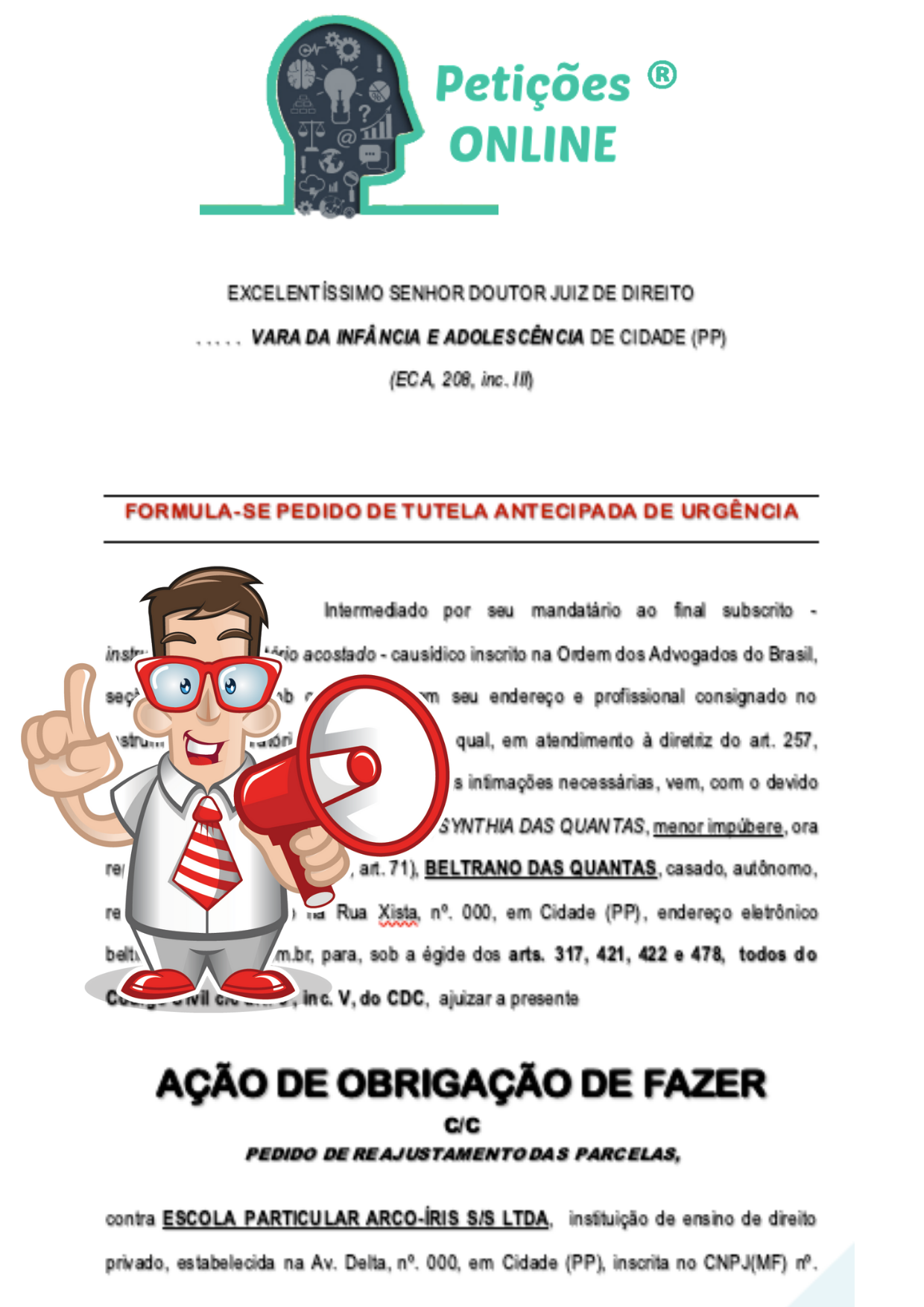 Aprender sobre 51 imagem a o de obriga o de fazer modelo br