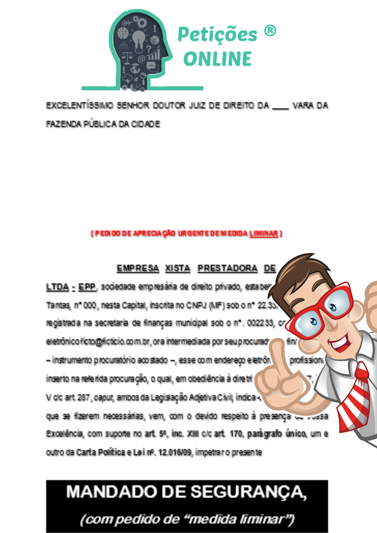 Modelo- de Mandado de Segurança Novo CPC [Petição]