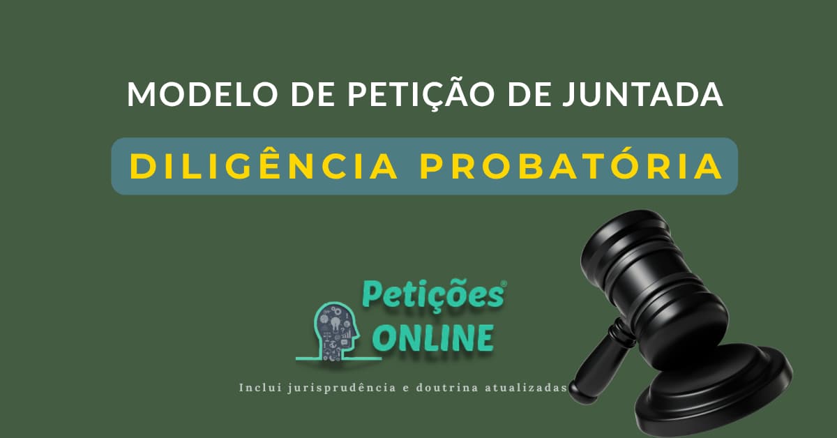 Juntada de Petição de Diligência | Compreenda e Baixe