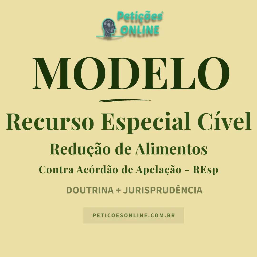 Modelo de Recurso Especial Cível — Redução de Alimentos
