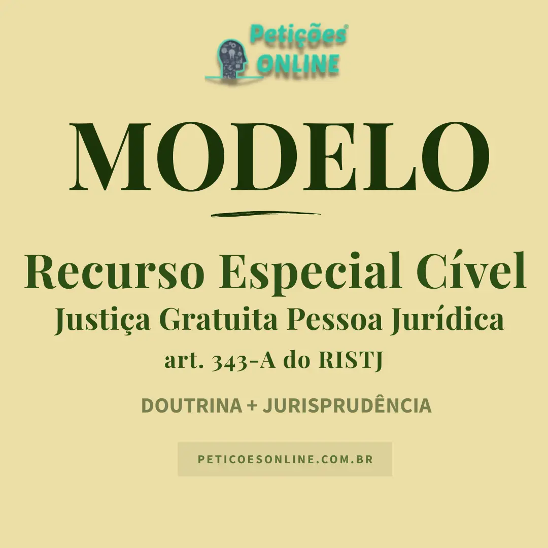 Modelo de Recurso Especial por Justiça Gratuita — Efeito Suspensivo e Resumo Obrigatório no STJ