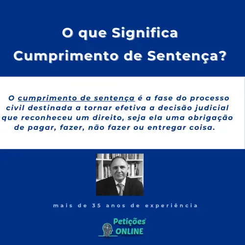 Petições Online: O que é cumprimento de sentença?