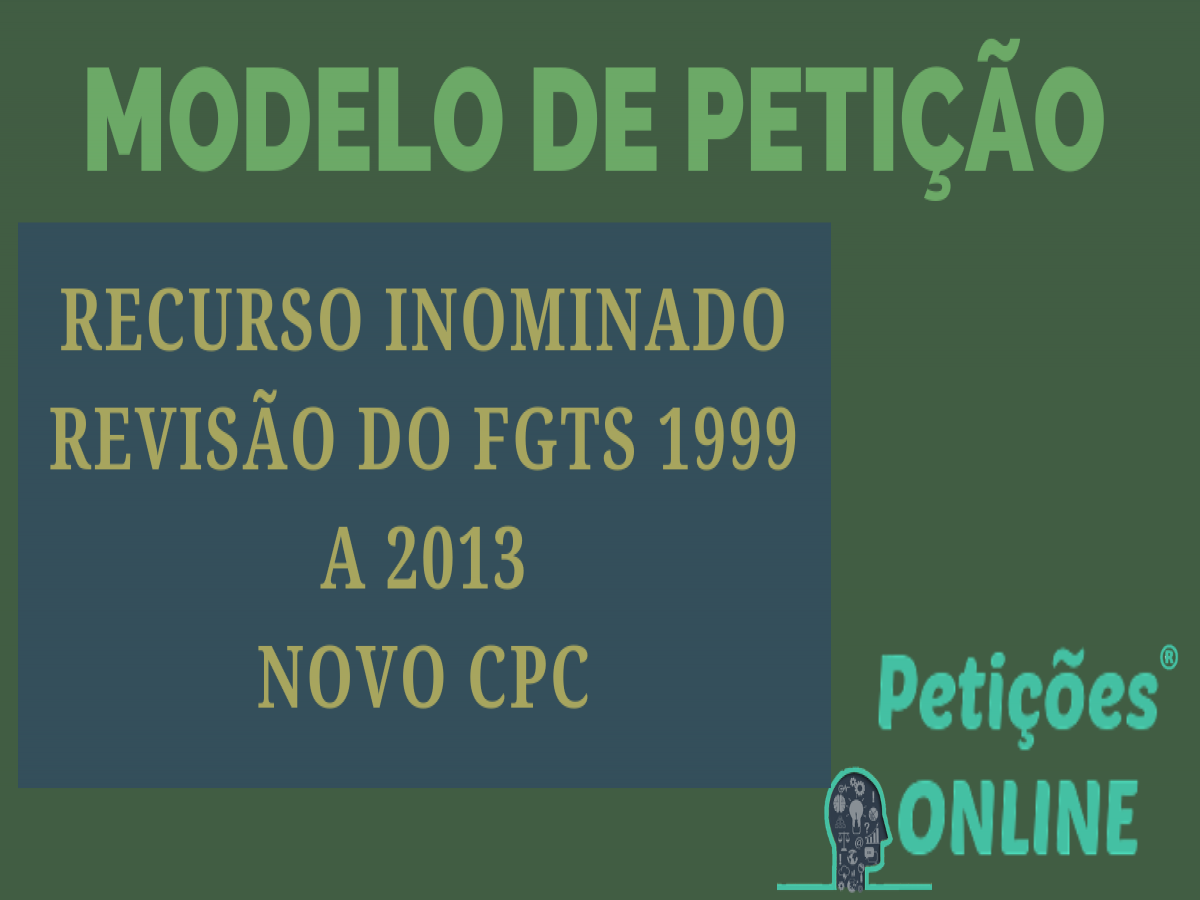 Modelo de recurso inominado Revelia Juizado Especial Anulação sentença  PTC572