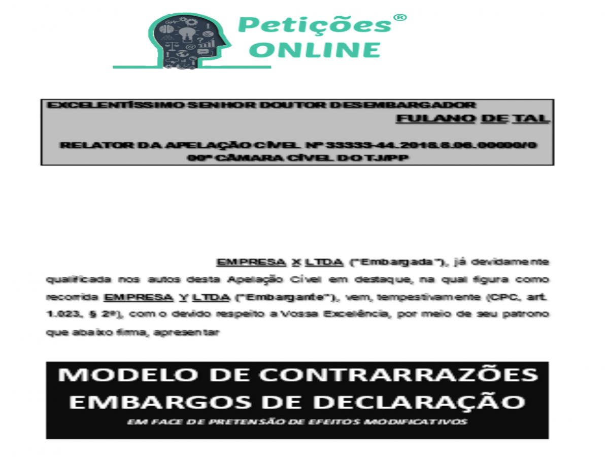 Exemplo De Embargos De Declaração Por Erro Material Der Inss