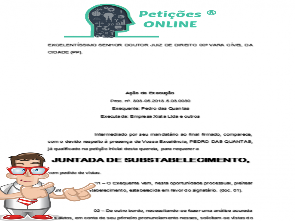Petição de juntada de substabelecimento Novo CPC [Modelo]
