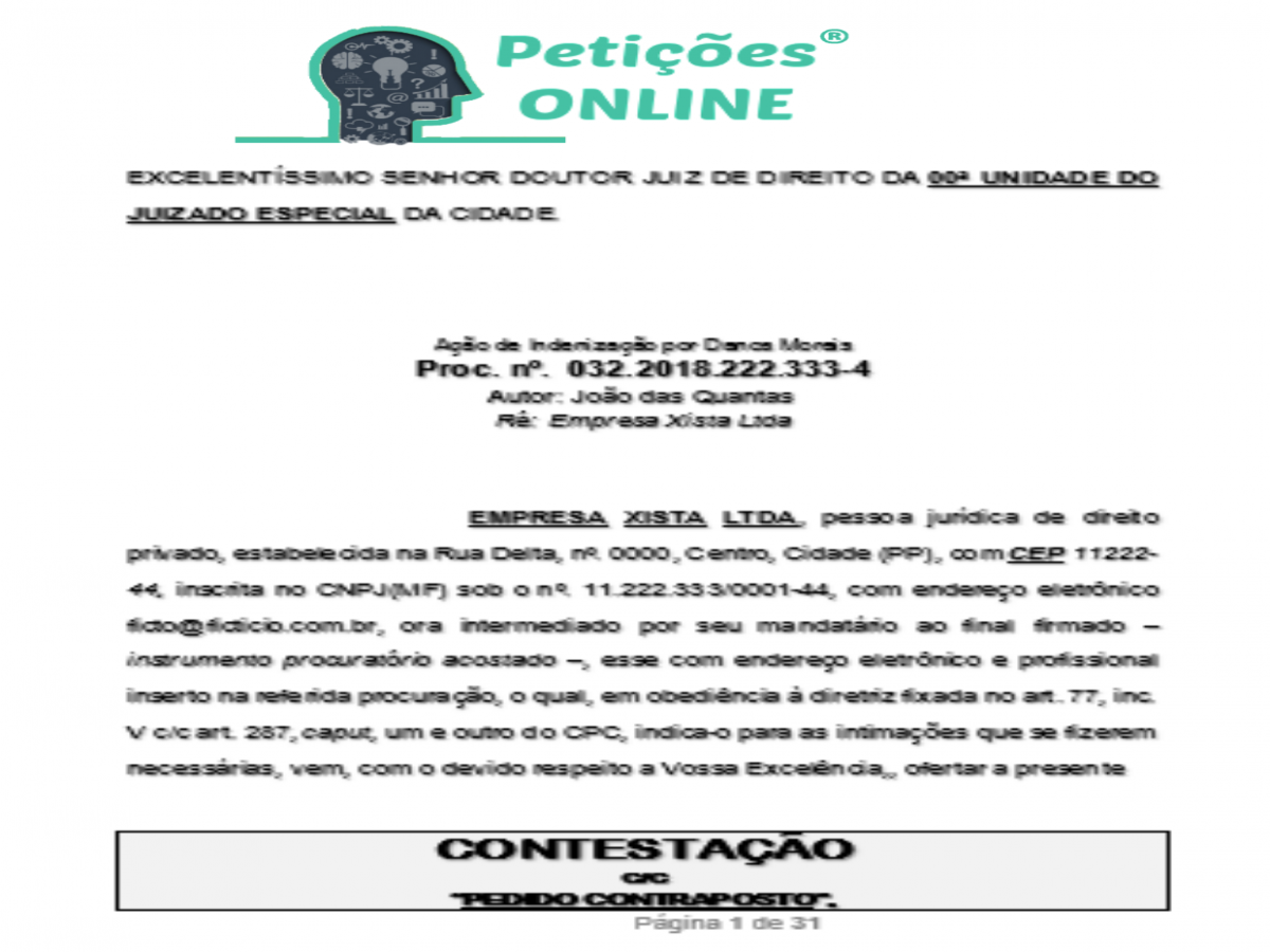 Cancelamento De Passagem Aerea Reembolso Jurisprudencia 2018 Contestacao Com Pedido Contraposto Novo Cpc Doutrina
