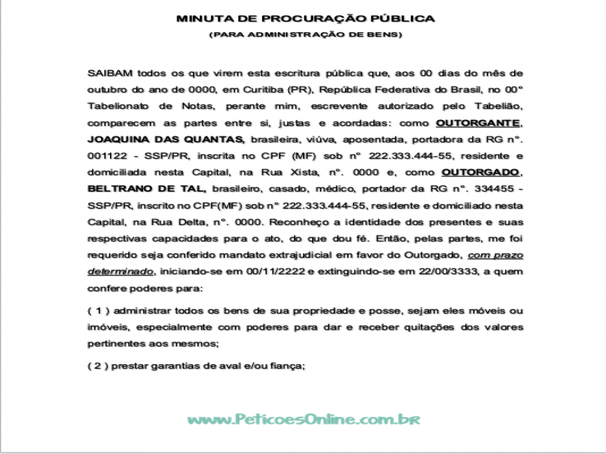 Procuracao geral