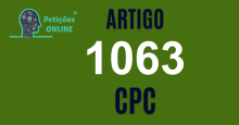 Art 1063 do CPC » Jurisprudência Atualizada «