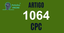 Art 1064 do CPC » Jurisprudência Atualizada «