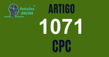 Art 1071 do CPC » Jurisprudência Atualizada «