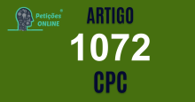 Art 1072 do CPC » Jurisprudência Atualizada «