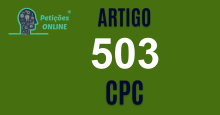 Art 503 do CPC » Jurisprudência Atualizada «