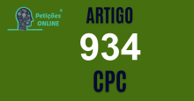 Art 934 do CPC » Jurisprudência Atualizada «