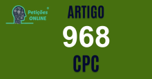 Art 968 do CPC » Jurisprudência Atualizada «
