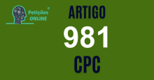Art 981 do CPC » Jurisprudência Atualizada «