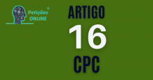 ART 16 DO CPC