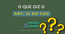 O que diz o art. 12 do CDC ?