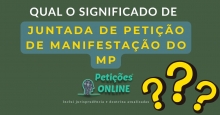 Significado “Juntada De Petição De Manifestação Do Ministério Público”