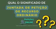 Significado Juntada Petição De Recurso Ordinário