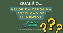 Qual o Valor da Causa na Ação de Execução de Alimentos?